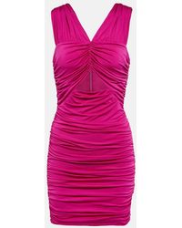 LoveShackFancy - Bayana Ruched Cutout Minidress - Lyst