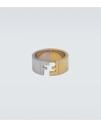 Fendi Ring FF aus Metall - Mehrfarbig