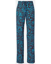 Dries Van Noten - Printed Wide-Leg Pants - Lyst