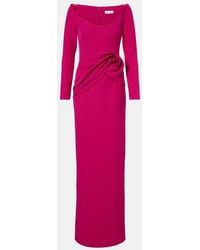 Safiyaa - Emmina Draped Crepe Gown - Lyst