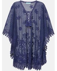 Melissa Odabash - Cindy Embroidered Cotton-Blend Kaftan - Lyst