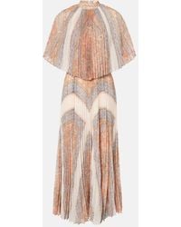 Zimmermann - Abito Midi Illustration Sunray Con Stampa - Lyst