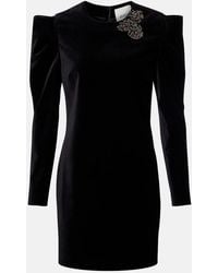 Isabel Marant - Danee Embellished Velvet Minidress - Lyst