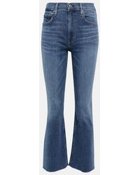 Citizens of Humanity - Isola Mid-Rise Cropped Bootcut Jeans - Lyst