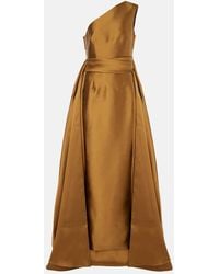 Solace London - One-Shoulder-Robe Charo Aus Twill - Lyst