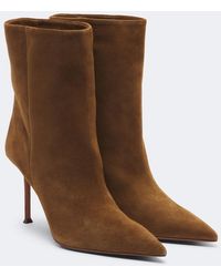 Aquazzura - Harper Suede Ankle Boots - Lyst
