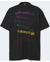 Balenciaga - Logo Cotton Jersey T-Shirt - Lyst