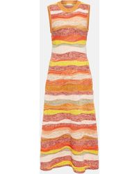 Ulla Johnson - Gaia Knitted Striped Maxi Dress - Lyst