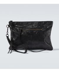 Balenciaga - Le City Leather Phone Pouch - Lyst