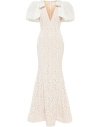 Rebecca Vallance Bridal vestido Floria de encaje - Blanco