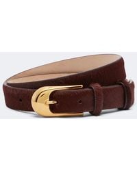 KHAITE - Dome Calf Hair Belt - Lyst