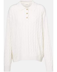 Lisa Yang - Magnolie Cable-Knit Cashmere Polo Sweater - Lyst