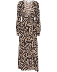 Ganni Abito midi a stampa - Multicolore