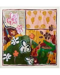 ALÉMAIS - X Mlak Printed Silk Twill Scarf - Lyst
