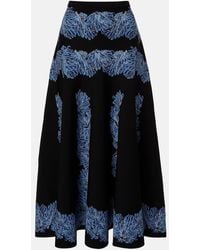 Ulla Johnson - Alessia Knitted Jacquard Midi Skirt - Lyst