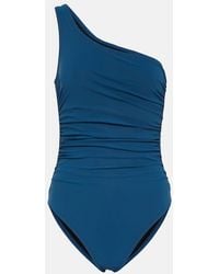 Karla Colletto - One Shoulder Ruched Swimsuit - Lyst