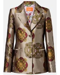 La DoubleJ - 24/7 Printed Blazer - Lyst