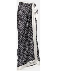 Max Mara - Ottico Silk Beach Cover-Up - Lyst
