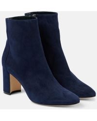 Manolo Blahnik - Rosie Suede Ankle Boots - Lyst
