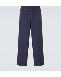 Umit Benan - Julian Cotton And Silk Straight Pants - Lyst