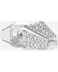 Eera - Einzelner Ohrring Aus 18Kt Weissgold Mit Diamanten - Lyst