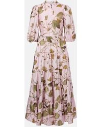 Erdem - Floral Cotton Shirt Dress - Lyst