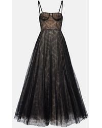Giambattista Valli - Flared Chantilly-lace Gown - Lyst