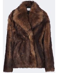 Yves Salomon - Double-Breasted Shearling Jacket - Lyst