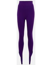 The Attico - Jamie High-Rise Stirrup Leggings - Lyst