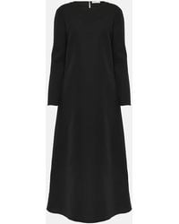 The Row - Lucinda Silk And Wool Maxi Dress - Lyst