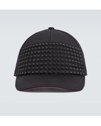 Christian Louboutin - Gorra Enky Spikes De Algodon Con Tachuelas - Lyst