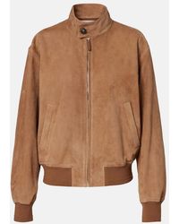 Tod's - Suede Bomber Jacket - Lyst