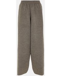 The Row - Ednah Oversized Felted Wool Pants - Lyst