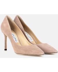 Jimmy Choo - Romy 85 Suede Pumps - Lyst