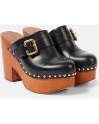 Chloé - Jeannette Clog Pumps - Lyst