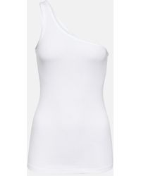 Isabel Marant - One-Shoulder Cotton Tank Top - Lyst