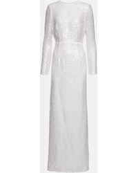 Erdem - Robe De Mariée En Mousseline À Sequins Yoanna - Lyst