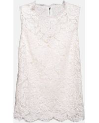 Dolce & Gabbana - Floral Lace Top - Lyst
