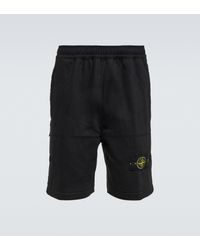 Stone Island Shorts in misto lana - Nero