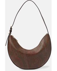 Etro - Medium Paisley Leather Shoulder Bag - Lyst