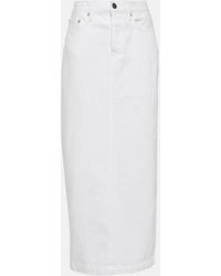 Wardrobe NYC - Falda larga de denim de algodon - Lyst