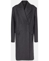 TOTEME - Double-Breasted Wool-Blend Felt Coat - Lyst