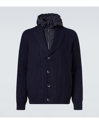 Herno - Cardigan En Laine Et Laine - Lyst