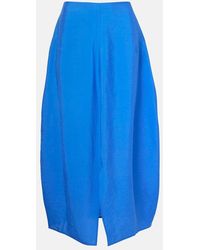TOTEME - Jupe Longue Parachute En Soie Melangee - Lyst