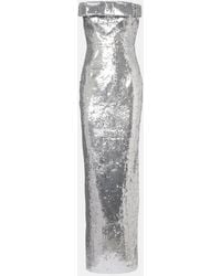 The New Arrivals Ilkyaz Ozel - Sisu Bow-Detail Sequined Gown - Lyst