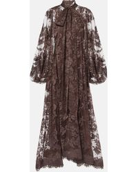 Zimmermann - Illustration Floral Cotton-Blend Lace Gown - Lyst