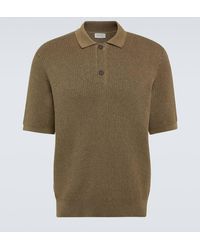 Sunspel - Melrose Knitted Cotton Polo Shirt - Lyst