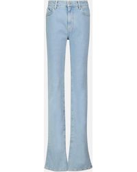 The Attico High-Rise Flared Jeans Dione - Blau