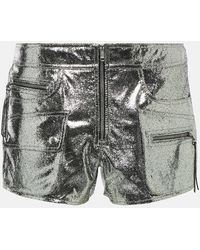 Isabel Marant - Coria Low-rise Leather Shorts - Lyst