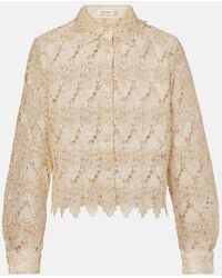 FRAME - Lace Shirt - Lyst